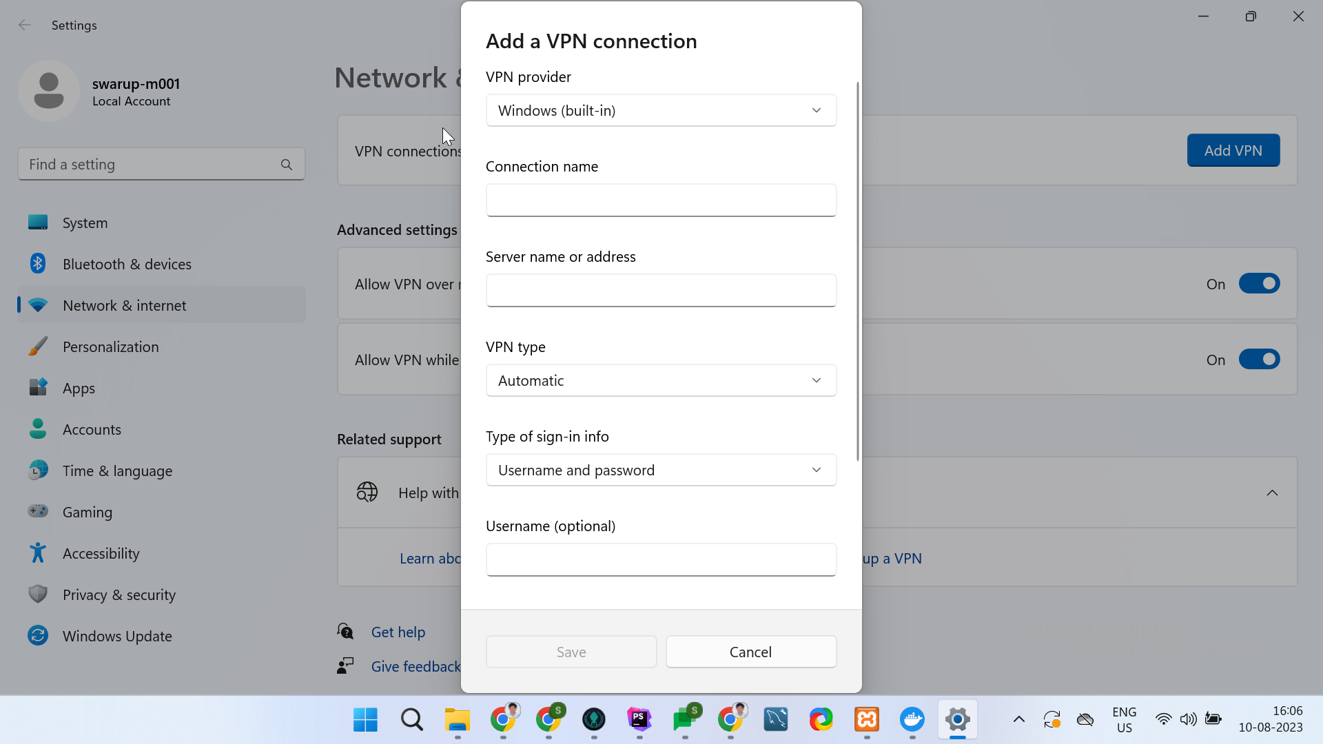 Add a VPN Connection