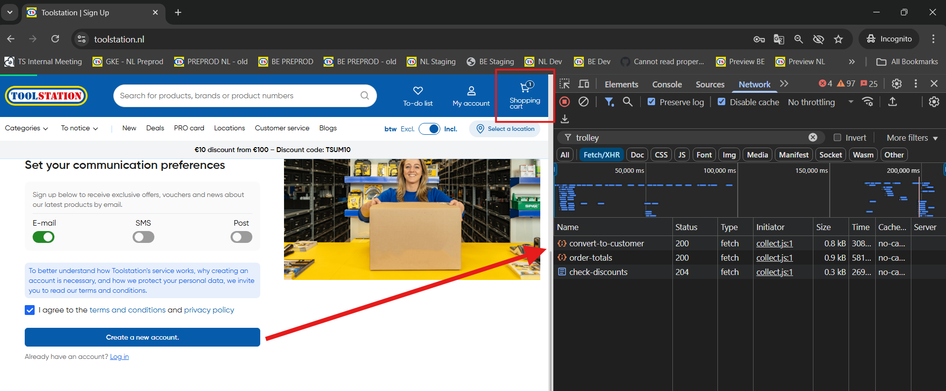 Post Sign Up Convert To Customer