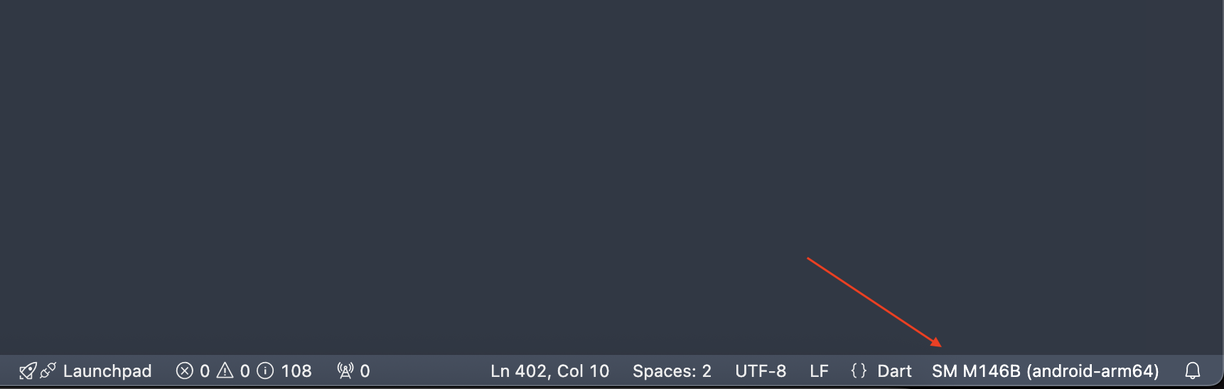 VSCode-Selected-Device-Name
